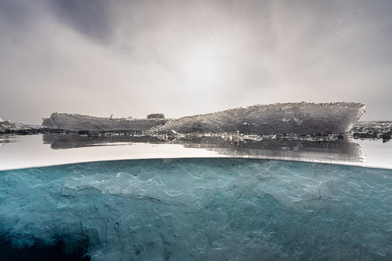 Pack ice in Svalbard